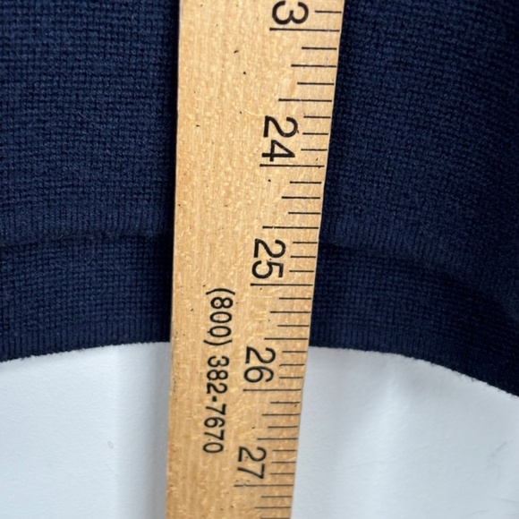 J Crew Camille Sweater Blazer Cardigan XXL Wool Navy Old Money Preppy Nautical - Picture 8 of 11